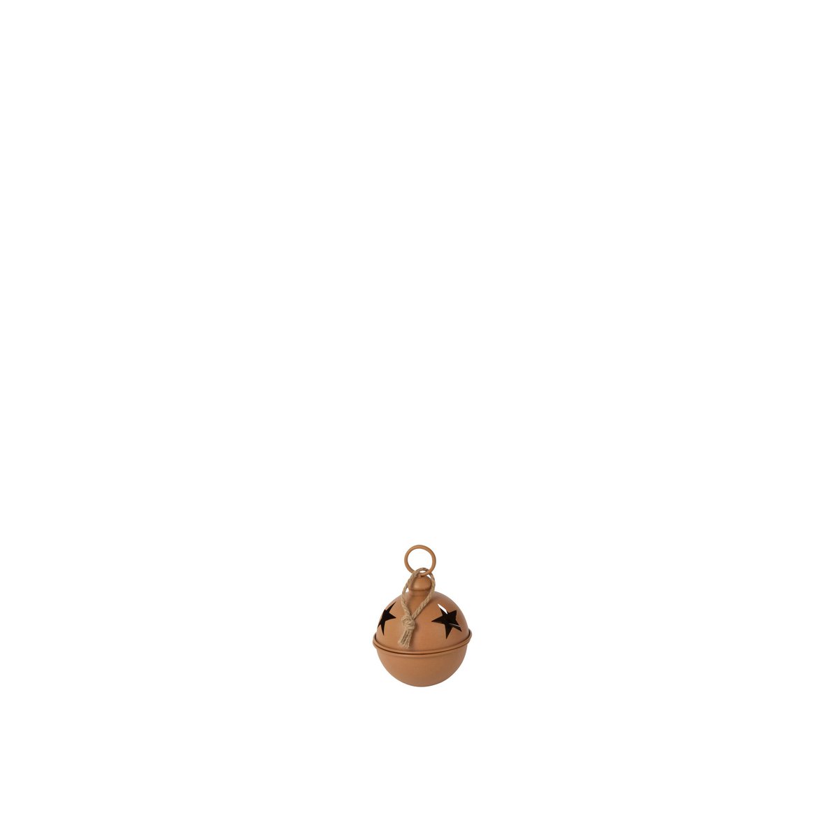 Boule de Noël J-Line en fer marron rouille, design élégant et contemporain