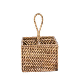 Le Caddy à Couverts en Rotin N°4 - Marron Naturel