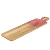 Plateau en bois rose J-Line sur fond blanc, vue de face