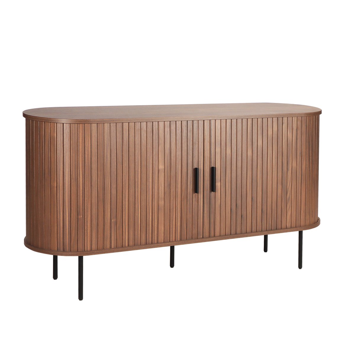 Vue de face du buffet minimaliste scandinave