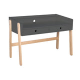 Socle peint en gris du bureau scandinave Moebilia