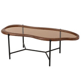 Table basse J-Line Zig en verre, mise en scène