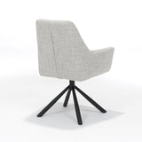 Fauteuil Boston en tissu Oasis Natural, design élégant et moderne