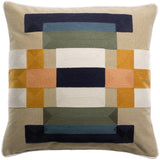 Coussin brodé Bertille Cobalt 45 x 45