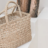 Sac à provisions | Sac de plage MOYO en jonc de mer tissé (2 tailles)