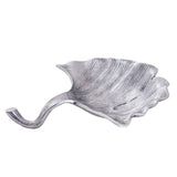 Coquille décorative en aluminium ginkgo grande coque en or ou en argent