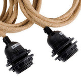 Luminaires Plafonnier - Noir Naturel - 3 Luminaires