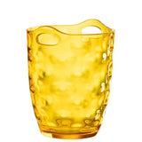 Seau à glace J-Line Leonard en plastique jaune, élégant et moderne