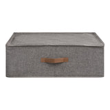 Organisateur Noto gris foncé en textile, vue de face