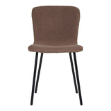 Vue latérale de la chaise Halden, design moderne