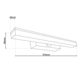 Applique murale LED "Vareta" l:31.5cm