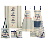 Tablier de cuisine New Pesk Bleu 72 x 85