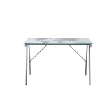 Bureau moderne en verre et métal avec design minimaliste