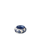 Cendrier Grenade J-Line en céramique blanche et bleue, design élégant
