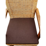 Chaises de salle à manger lot de 2 chaise en rotin avec accoudoirs tabac Perth chaise en osier fauteuil en rotin