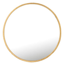 Miroir Mona Round J-Line doré de face, diamètre 50 cm