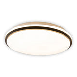 Plafond LED "Irvine", lampe plafond en métal, blanc, blanc, avec des LED fermement construites, pour la salle à manger, le salon, le hall ou le bureau, Ø30,5 cm