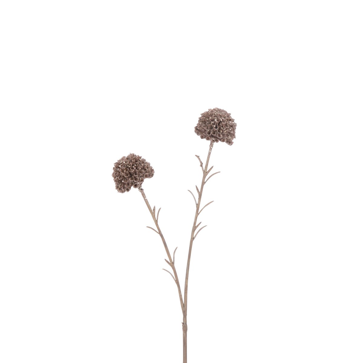 Branche Souci 2 Fleurs J-Line en plastique rose - vue d'ensemble