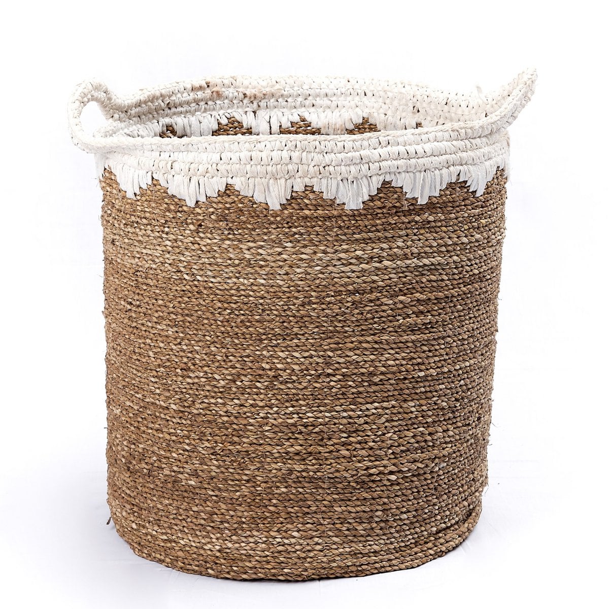 Panier NIAS blanc avec des plantes d'intérieur