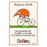 Torchon Shadok À vélo Ecru 48 x 72