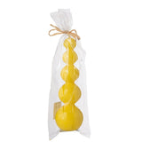 Bougie Gourde Jaune Fluo de J-Line, design moderne et élégant