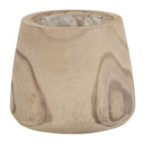 J-Line Flowerpot Paulownia blanc élégant de 15 cm de diamètre