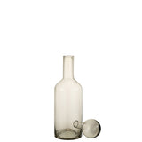 Bouteille déco Norma en verre gris, vue de face