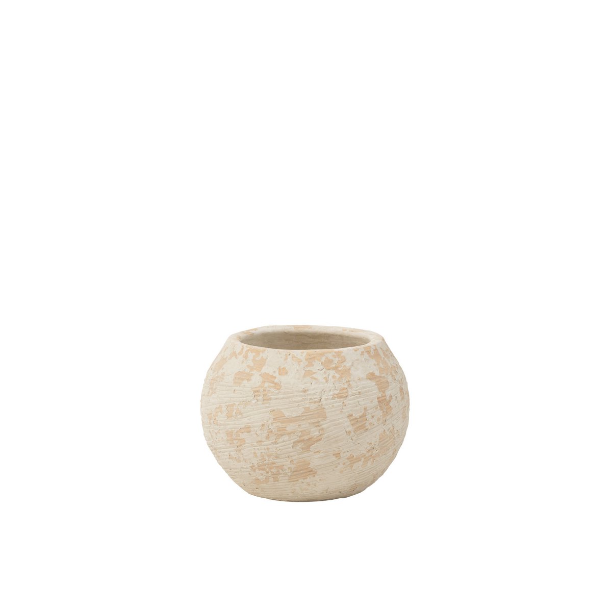 Pot de fleurs J-Line blanc, ambiance intérieure chic