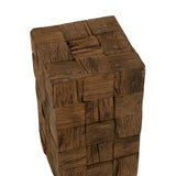 Détail du socle J-Line en bois naturel - texture