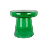 Table d'appoint Simpleza en verre vert, élégante et fonctionnelle