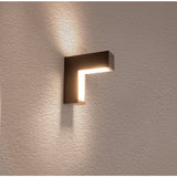 Lumières à LED "Angus" en métal et en plastique en anthracite, avec LED intégrée