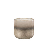 Lanterne J-Line Camille en verre rose, vue de face