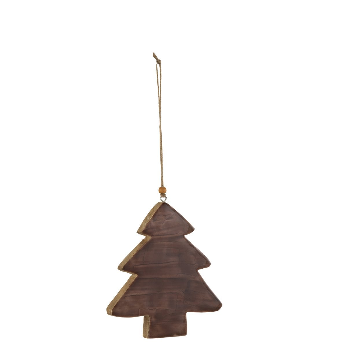 Arbre à suspendre de Noël J-Line en bois marron, élégant et moderne