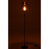 Détail du verre marron du lampadaire J-Line