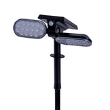 Spotlights solaires LED "Paco" pour la zone extérieure avec une LED, solaire et broche intégrée en permanence en plastique en noir, hauteur 31,9 cm