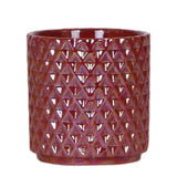 Kolibri Accueil | Pot à perles diamant - Rouge - Ø9cm