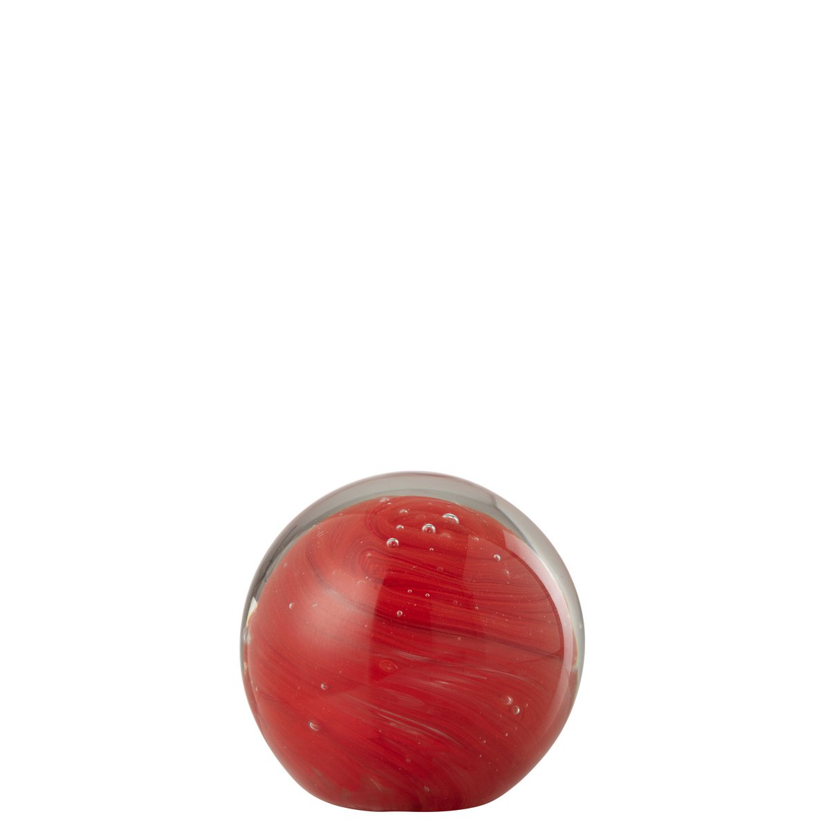 Serre-livres J-Line en verre rouge, design moderne et élégant