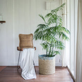 Panier à linge NIAS | Panier de plantes | Grand panier de rangement en jonc de mer (2 tailles)