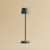 Lot de 4 lampes à poser grises rechargeables avec station