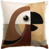 Coussin brodé Loro Naturel 45 x 45