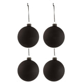 Boule de Noël J-Line en verre noir avec finition élégante