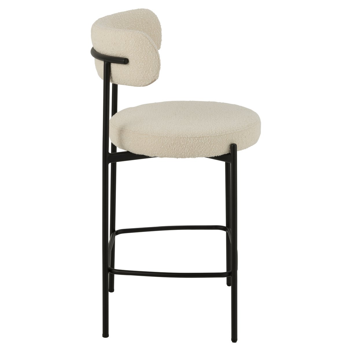 Détail de l'assise en polyester de la chaise J-Line