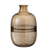 Vase J-Line Roubbel en verre ambre - vue frontale