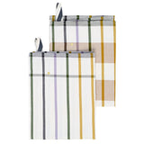 Torchons en coton bio VIVARAISE, couleur ECRU, ensemble de 2 serviettes
