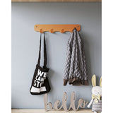 Gorillz Rounded Four Industrial Wall Coat Rack 4 Coat Rack Hooks - Orange