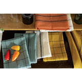 Torchon Metis Kilia Rayures Vert de Gris 50 x 70