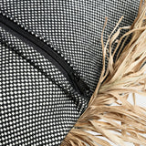 La Housse de Coussin Cotton Bonita - Noir Naturel - 60x60