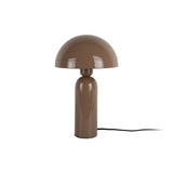 Lampe de table Atrayente de Leitmotiv avec abat-jour semi-circulaire en marron