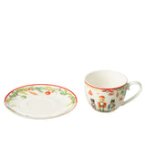 Coffret J-Line avec 4 sachets de thé et assiette Casse-Noisette en céramique blanche