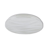 Lampe à plafond à LED de maison intelligente "Austin" avec un effet cristallin, de nombreuses fonctions, en métal et en plastique, blanc, avec des LED intégrées, un éclairage pour le salon ou le bureau